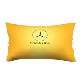 Подушка 3D антистресс с принтом Yellow Benz в Санкт-Петербурге, наволочка — 100% полиэстер, наполнитель — вспененный полистирол | состоит из подушки и наволочки на молнии | car | mercedes | авто | мерседес