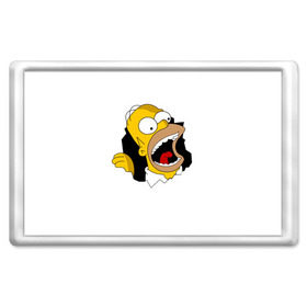 Магнит 45*70 с принтом The Simpsons в Санкт-Петербурге, Пластик | Размер: 78*52 мм; Размер печати: 70*45 | гомер | крик | симпсоны | спрингфилд