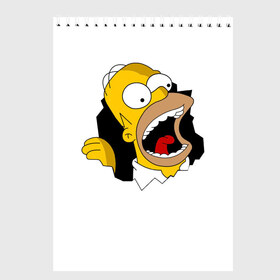 Скетчбук с принтом The Simpsons в Санкт-Петербурге, 100% бумага
 | 48 листов, плотность листов — 100 г/м2, плотность картонной обложки — 250 г/м2. Листы скреплены сверху удобной пружинной спиралью | Тематика изображения на принте: гомер | крик | симпсоны | спрингфилд