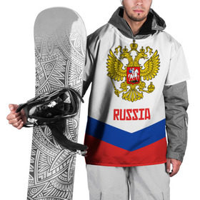 Накидка на куртку 3D с принтом RUSSIA HOCKEY в Санкт-Петербурге, 100% полиэстер |  | Тематика изображения на принте: 2015 | 2016 | 2017 | hockey | hokey | ru | russia | russian | team | герб | россии | россия | ру | сборная | состав | хоккей | чм | чм2017
