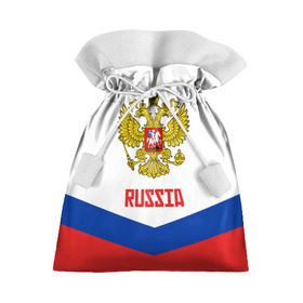 Подарочный 3D мешок с принтом RUSSIA HOCKEY в Санкт-Петербурге, 100% полиэстер | Размер: 29*39 см | Тематика изображения на принте: 2015 | 2016 | 2017 | hockey | hokey | ru | russia | russian | team | герб | россии | россия | ру | сборная | состав | хоккей | чм | чм2017
