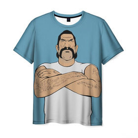 Мужская футболка 3D с принтом Кохонес в Санкт-Петербурге, 100% полиэфир | прямой крой, круглый вырез горловины, длина до линии бедер | grand theft auto | gta | vice city | вайс сити | гта