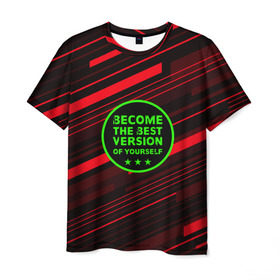 Мужская футболка 3D с принтом Спорт Мотивация в Санкт-Петербурге, 100% полиэфир | прямой крой, круглый вырез горловины, длина до линии бедер | crossfit | движение | мотивация | тренажерный зал | тренировка | фитнес