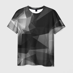 Мужская футболка 3D с принтом Camo - Black & White (Чёрно-белый камуфляж) в Санкт-Петербурге, 100% полиэфир | прямой крой, круглый вырез горловины, длина до линии бедер | 0x000000123 | camo | камуфляж | чёрно белый