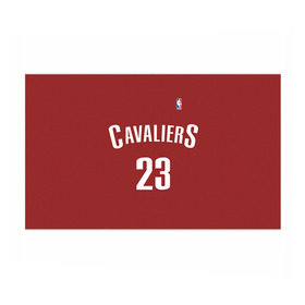 Бумага для упаковки 3D с принтом Форма Cavaliers Cleveland красная в Санкт-Петербурге, пластик и полированная сталь | круглая форма, металлическое крепление в виде кольца | nba