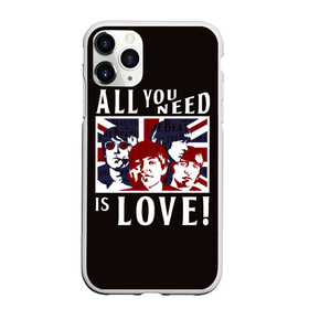 Чехол для iPhone 11 Pro матовый с принтом All You Need Is Love в Санкт-Петербурге, Силикон |  | all | beatles | is | love | need | rock | you | битлз | ленон | любовь | музыка | о.м.с.к. | рок