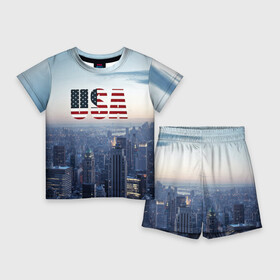 Детский костюм с шортами 3D с принтом Город New York в Санкт-Петербурге,  |  | Тематика изображения на принте: new york | америка | бейсбол | буквы n y | город | классная | логотип | мегаполис | надпись | нью йорк | нью йорк янкиз | прикольная картинка | сша | штаты | я люблю красивая | янки
