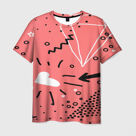 Мужская футболка 3D с принтом pattern story в Санкт-Петербурге, 100% полиэфир | прямой крой, круглый вырез горловины, длина до линии бедер | 3d | pop art | triangle | абстракция | геометрия | другие | поп арт | яркие