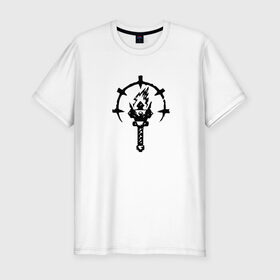 Мужская футболка премиум с принтом Darkest Dungeon в Санкт-Петербурге, 92% хлопок, 8% лайкра | приталенный силуэт, круглый вырез ворота, длина до линии бедра, короткий рукав | Тематика изображения на принте: 