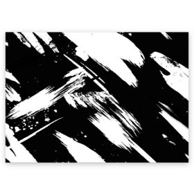 Поздравительная открытка с принтом Чёрно-белый в Санкт-Петербурге, 100% бумага | плотность бумаги 280 г/м2, матовая, на обратной стороне линовка и место для марки
 | watercolor | абстракция красок | акварель | брызги красок | живопись | картина | краска | потертость красок | размытые краски | текстуры | художник | черно белый | яркие | яркие краски