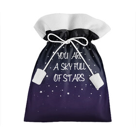 Подарочный 3D мешок с принтом Sky в Санкт-Петербурге, 100% полиэстер | Размер: 29*39 см | chris martin | coldplay | night | sky | stars | звезды | колдплей | крис мартин | небо