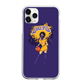 Чехол для iPhone 11 Pro матовый с принтом Lakers в Санкт-Петербурге, Силикон |  | basketball | cheerleader | girl | lakers | nba | street