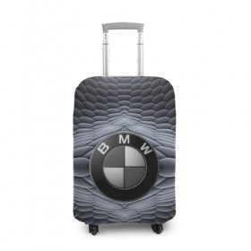 Чехол для чемодана 3D с принтом BMW шестигранный фон в Санкт-Петербурге, 86% полиэфир, 14% спандекс | двустороннее нанесение принта, прорези для ручек и колес | bmw | авто | автомобиль | блатная | бмв | бумер | бэха | геометрия | иномарка | концерн | красивая | марка немецкая | машина | прикольная | пузыри | расцветка | солдат | тачила | форм | шестигранники