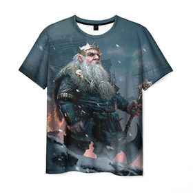 Мужская футболка 3D с принтом Witcher gwent 7 в Санкт-Петербурге, 100% полиэфир | прямой крой, круглый вырез горловины, длина до линии бедер | gwent | witcher | ведьмак | гвинт | геральт | гном | краснолюд