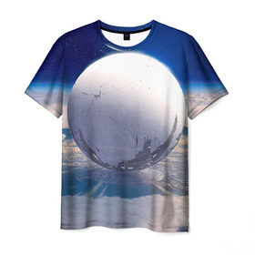 Мужская футболка 3D с принтом Destiny 3 в Санкт-Петербурге, 100% полиэфир | прямой крой, круглый вырез горловины, длина до линии бедер | destiny | дестени | дэстэни | космос