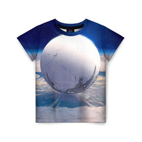 Детская футболка 3D с принтом Destiny 3 в Санкт-Петербурге, 100% гипоаллергенный полиэфир | прямой крой, круглый вырез горловины, длина до линии бедер, чуть спущенное плечо, ткань немного тянется | destiny | дестени | дэстэни | космос
