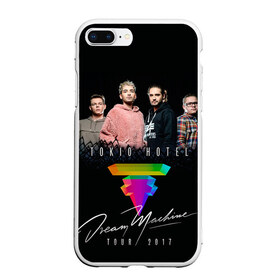 Чехол для iPhone 7Plus/8 Plus матовый с принтом Tokio Hotel в Санкт-Петербурге, Силикон | Область печати: задняя сторона чехла, без боковых панелей | 2017 | dream machine | tokio hotel | билл каулитц | георг листинг | густав шефер | токийский отель | том каулиц