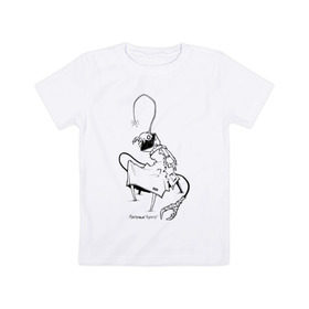 Детская футболка хлопок с принтом Курьер Контур 2 в Санкт-Петербурге, 100% хлопок | круглый вырез горловины, полуприлегающий силуэт, длина до линии бедер | reminor | курьер | мультфильм