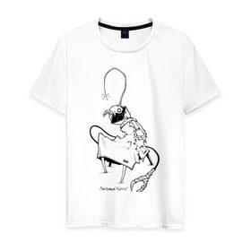 Мужская футболка хлопок с принтом Курьер Контур 2 в Санкт-Петербурге, 100% хлопок | прямой крой, круглый вырез горловины, длина до линии бедер, слегка спущенное плечо. | reminor | курьер | мультфильм