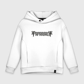 Детское худи Oversize хлопок с принтом Paparoach 1 в Санкт-Петербурге, френч-терри — 70% хлопок, 30% полиэстер. Мягкий теплый начес внутри —100% хлопок | боковые карманы, эластичные манжеты и нижняя кромка, капюшон на магнитной кнопке | Тематика изображения на принте: papa roach | roach | папа роач | папароач | папароч | роач | роч