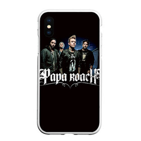 Чехол для iPhone XS Max матовый с принтом Paparoach 10 в Санкт-Петербурге, Силикон | Область печати: задняя сторона чехла, без боковых панелей | Тематика изображения на принте: papa | papa roach | roach | альтернативный | группа | джекоби шэддикс | джерри хортон | метал | ню | нюметал | палермо | папа | папароач | папароч | роач | рок | роч | рэп | хард | хардрок | эсперанс