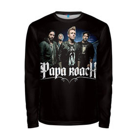 Мужской лонгслив 3D с принтом Paparoach 10 в Санкт-Петербурге, 100% полиэстер | длинные рукава, круглый вырез горловины, полуприлегающий силуэт | papa | papa roach | roach | альтернативный | группа | джекоби шэддикс | джерри хортон | метал | ню | нюметал | палермо | папа | папароач | папароч | роач | рок | роч | рэп | хард | хардрок | эсперанс