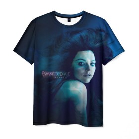 Мужская футболка 3D с принтом Evanescence 6 в Санкт-Петербурге, 100% полиэфир | прямой крой, круглый вырез горловины, длина до линии бедер | evanescence | fallen | the open door | джен маджура | иванесенс | тим маккорд | трой маклоухорн | уилл хант | эванесенс | эми ли