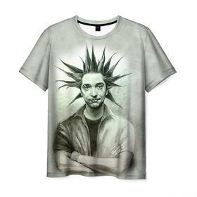 Мужская футболка 3D с принтом Горшок в Санкт-Петербурге, 100% полиэфир | прямой крой, круглый вырез горловины, длина до линии бедер | арт | киш. король и шут. горшенев