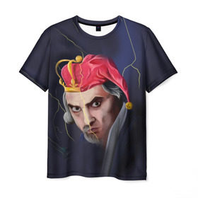 Мужская футболка 3D с принтом Горшенёв в Санкт-Петербурге, 100% полиэфир | прямой крой, круглый вырез горловины, длина до линии бедер | горшек | горшок | киш | король и шут