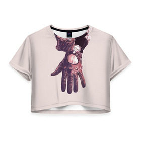 Женская футболка 3D укороченная с принтом Драйв в Санкт-Петербурге, 100% полиэстер | круглая горловина, длина футболки до линии талии, рукава с отворотами | водитель | драйв | драйвер