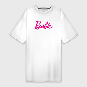 Платье-футболка хлопок с принтом Барби 3 в Санкт-Петербурге,  |  | Тематика изображения на принте: barbie | барби | девочка | девушка | кукла