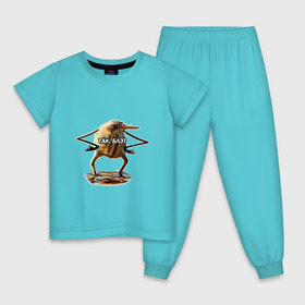 Детская пижама хлопок с принтом Так, блэт в Санкт-Петербурге, 100% хлопок |  брюки и футболка прямого кроя, без карманов, на брюках мягкая резинка на поясе и по низу штанин
 |   | блэт | мем | птица | так | топ