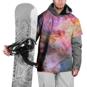Накидка на куртку 3D с принтом Светящаяся туманность в Санкт-Петербурге, 100% полиэстер |  | m 42 | вселенная | галактика | звезды | космос | свет | туманность ориона | цвет