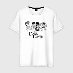 Мужская футболка хлопок с принтом The Dark Tower в Санкт-Петербурге, 100% хлопок | прямой крой, круглый вырез горловины, длина до линии бедер, слегка спущенное плечо. | the dark tower | стивен кинг | стрелок | темная башня