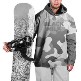 Накидка на куртку 3D с принтом Black Milk Серый Камуфляж в Санкт-Петербурге, 100% полиэстер |  | black milk | camo | camouflage | gray | pattern | камо | кмуфляж | серый | узор | черное молоко