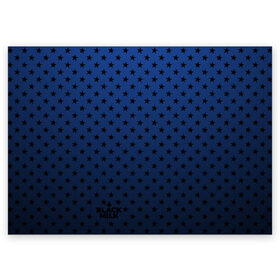 Поздравительная открытка с принтом Black Milk Blue Stars в Санкт-Петербурге, 100% бумага | плотность бумаги 280 г/м2, матовая, на обратной стороне линовка и место для марки
 | blue | star | stars | звёздная | звезды | синие звезды