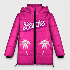 Женская зимняя куртка 3D с принтом Barbie пальмы в Санкт-Петербурге, верх — 100% полиэстер; подкладка — 100% полиэстер; утеплитель — 100% полиэстер | длина ниже бедра, силуэт Оверсайз. Есть воротник-стойка, отстегивающийся капюшон и ветрозащитная планка. 

Боковые карманы с листочкой на кнопках и внутренний карман на молнии | Тематика изображения на принте: badgirl | barbie | beach party | beaches | bride | crew | girl | girlfriends | henparty | pink | power | princess | real girls | superbride | team | девичник | для влюбленных | для подруг | замуж | море | невеста | отдых | пляж | пляжная вечеринка | подру