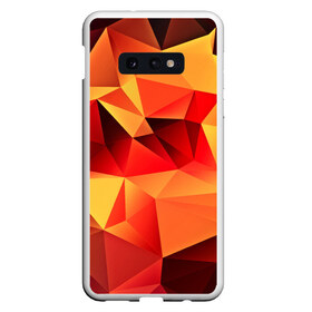 Чехол для Samsung S10E с принтом Abstraction color в Санкт-Петербурге, Силикон | Область печати: задняя сторона чехла, без боковых панелей | 3d | abstraction | абстракция | геометрия | грани | изгиб | линии | полигоны | полосы | розовый | сочетания | текстура | треугольники