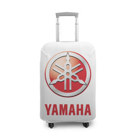 Чехол для чемодана 3D с принтом Yamaha в Санкт-Петербурге, 86% полиэфир, 14% спандекс | двустороннее нанесение принта, прорези для ручек и колес | brand | car | japanese | logo | motorcycle | sign | yamaha | автомобиль | знак | логотип | марка | мотоцикл | ямаха | японская