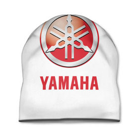Шапка 3D с принтом Yamaha в Санкт-Петербурге, 100% полиэстер | универсальный размер, печать по всей поверхности изделия | brand | car | japanese | logo | motorcycle | sign | yamaha | автомобиль | знак | логотип | марка | мотоцикл | ямаха | японская