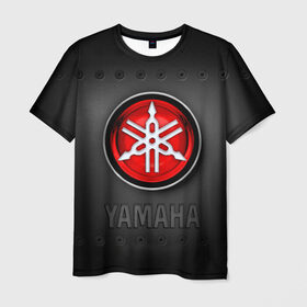 Мужская футболка 3D с принтом Yamaha в Санкт-Петербурге, 100% полиэфир | прямой крой, круглый вырез горловины, длина до линии бедер | beautiful | brand | car | girl | japanese | logo | motorcycle | mountains | nature | sign | sports | white | yamaha | автомобиль | знак | логотип | марка | мотоцикл | ямаха | японская