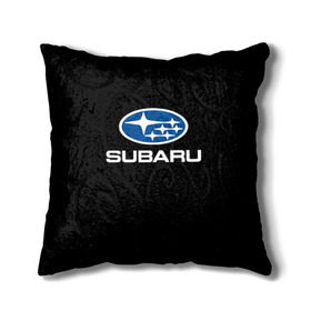 Подушка 3D с принтом Subaru в Санкт-Петербурге, наволочка – 100% полиэстер, наполнитель – холлофайбер (легкий наполнитель, не вызывает аллергию). | состоит из подушки и наволочки. Наволочка на молнии, легко снимается для стирки | Тематика изображения на принте: subaru | автомобиль | марка | машина | субару