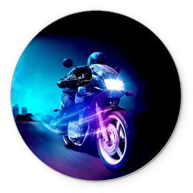 Коврик круглый с принтом Мотоциклист в Санкт-Петербурге, резина и полиэстер | круглая форма, изображение наносится на всю лицевую часть | city | light | motocross | motorcycle | motorcyclist | night | silhouette | speed | город | мотокросс | мотоцикл | мотоциклист | ночь | свет | силуэт | скорость