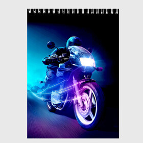 Скетчбук с принтом Мотоциклист в Санкт-Петербурге, 100% бумага
 | 48 листов, плотность листов — 100 г/м2, плотность картонной обложки — 250 г/м2. Листы скреплены сверху удобной пружинной спиралью | city | light | motocross | motorcycle | motorcyclist | night | silhouette | speed | город | мотокросс | мотоцикл | мотоциклист | ночь | свет | силуэт | скорость