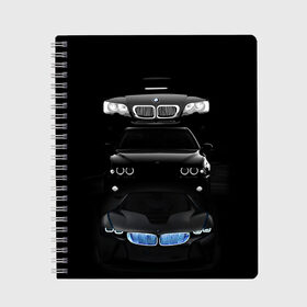 Тетрадь с принтом BMW в Санкт-Петербурге, 100% бумага | 48 листов, плотность листов — 60 г/м2, плотность картонной обложки — 250 г/м2. Листы скреплены сбоку удобной пружинной спиралью. Уголки страниц и обложки скругленные. Цвет линий — светло-серый
 | Тематика изображения на принте: bmw | авто | бмв | магина | марка