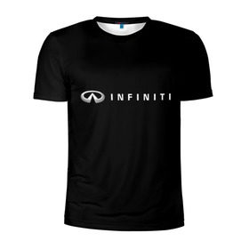 Мужская футболка 3D спортивная с принтом Infiniti в Санкт-Петербурге, 100% полиэстер с улучшенными характеристиками | приталенный силуэт, круглая горловина, широкие плечи, сужается к линии бедра | Тематика изображения на принте: авто | инфинити | марка | машина