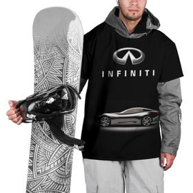 Накидка на куртку 3D с принтом Infiniti в Санкт-Петербурге, 100% полиэстер |  | авто | инфинити | марка | машина