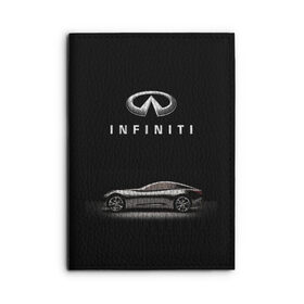 Обложка для автодокументов с принтом Infiniti в Санкт-Петербурге, натуральная кожа |  размер 19,9*13 см; внутри 4 больших “конверта” для документов и один маленький отдел — туда идеально встанут права | авто | инфинити | марка | машина