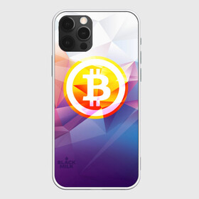 Чехол для iPhone 12 Pro с принтом Биткоин - Bitcoin Geometria в Санкт-Петербурге, силикон | область печати: задняя сторона чехла, без боковых панелей | bitcoin | coin | crypto | geometria | polygon | биткоин | геометрия | коин | криптовалюта | полигон