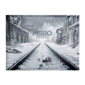 Обложка для студенческого билета с принтом METRO: Exodus в Санкт-Петербурге, натуральная кожа | Размер: 11*8 см; Печать на всей внешней стороне | horror | metro | metro 2033 | redux | игра | метро | хоррор